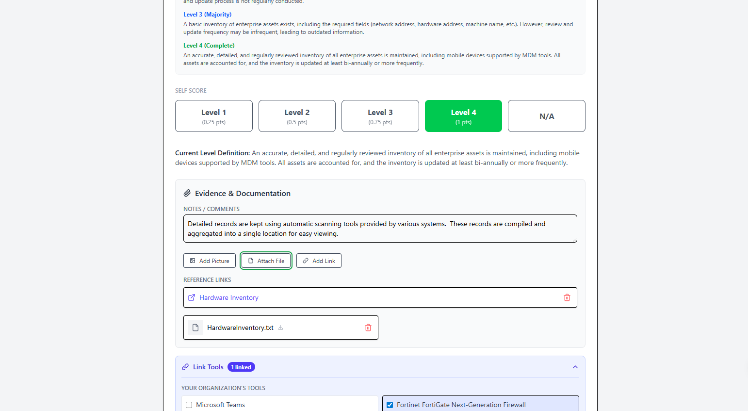 Safeguard Rating Interface
